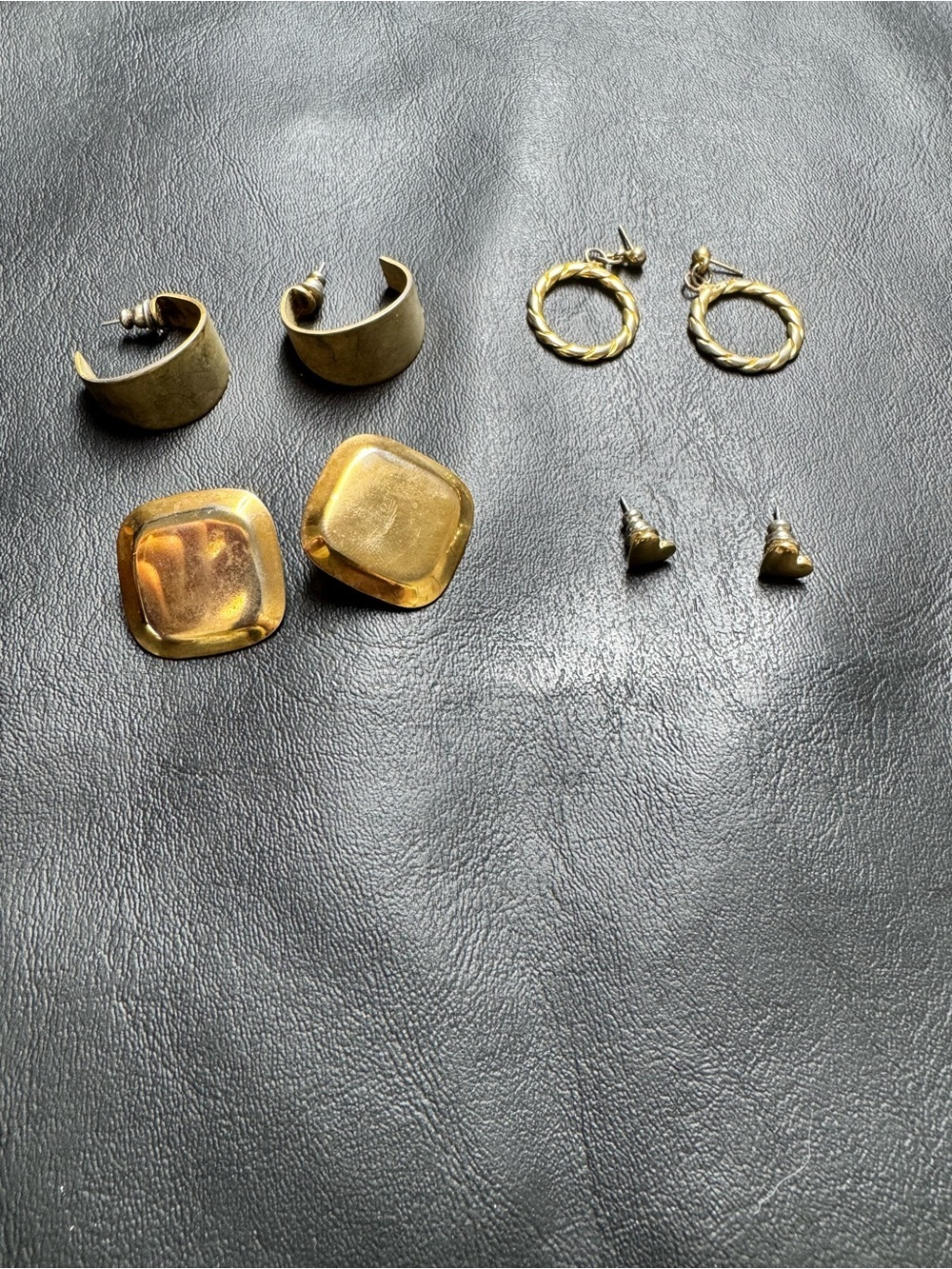 Gold-Tone Mixed Stud & Hoop Earring Set - Women Jewelry